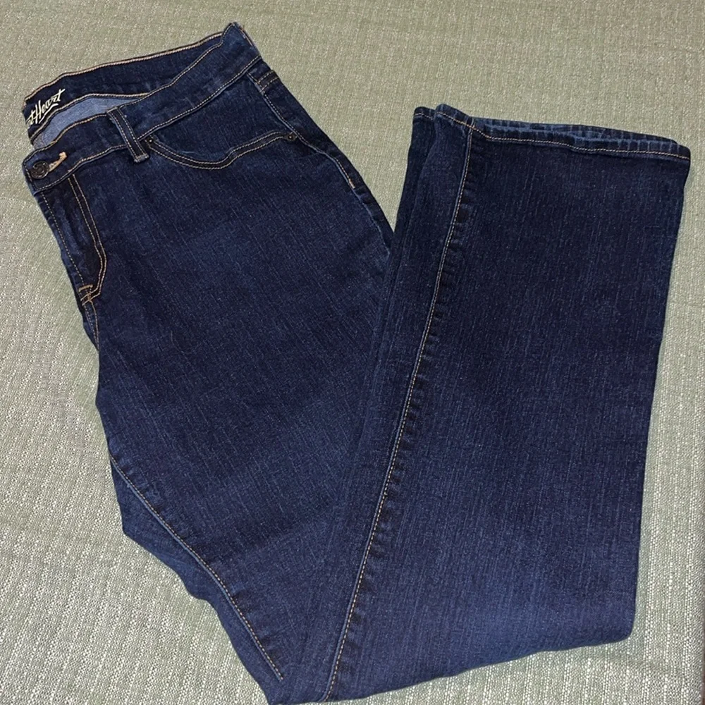 Old Navy The Sweetheart Bootcut Women's Long Dark Wash Blue Denim jeans sz 14R